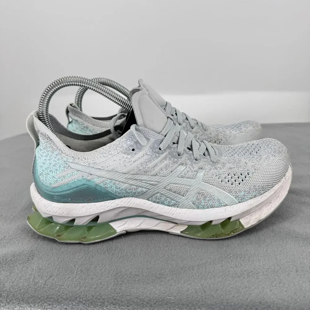 ASICS Gel Kinsei Blast‎ Womens 9 Glacier Grey Mint Running Shoes
